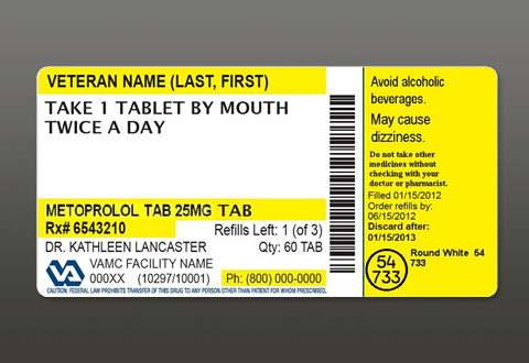 A New and Improved VA Prescription Label - Veterans Health Administration