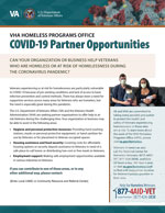 COVID-19 Partner Opportunities Fact Sheet