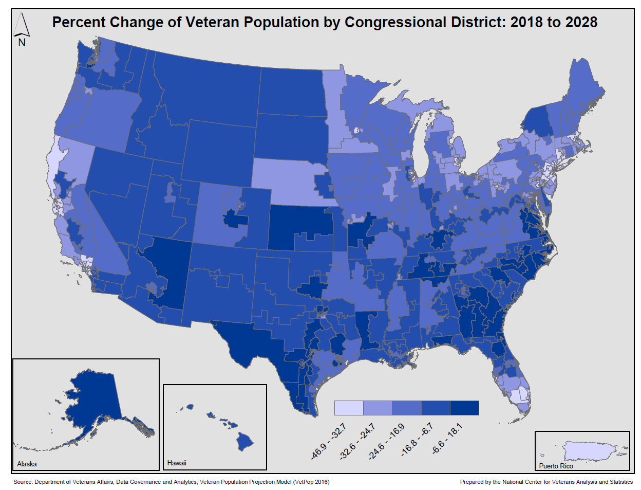 Maps National Center for Veterans Analysis and Statistics