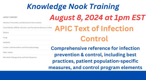 Knowledge Nook for APIC on 8-8-24