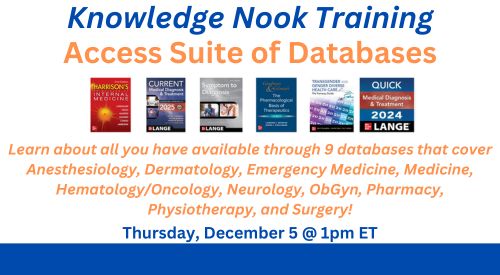 Knowledge Nook for Access Suite December 5