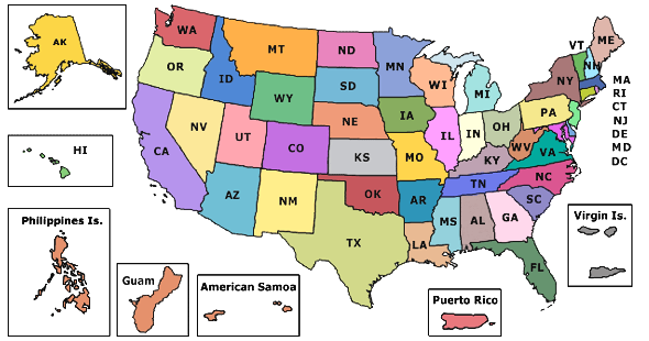 Map of Participating Locations