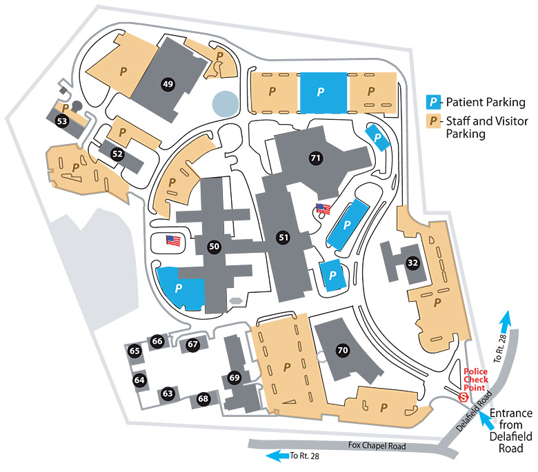 H. John Heinz III - Campus Map | VA Pittsburgh Health Care | Veterans ...